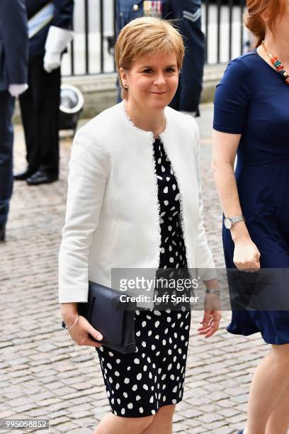 Nicola Sturgeon attends as members of the Royal Family attend events to mark the centenary of the RAF on July 10, 2018 in London, England.