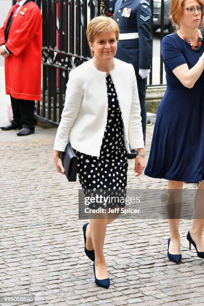 Nicola Sturgeon attends as members of the Royal Family attend events to mark the centenary of the RAF on July 10, 2018 in London, England.