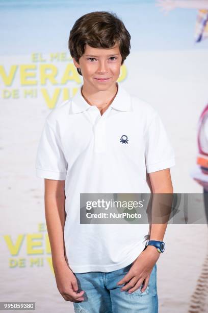 Alejandro Serrano attends to presentation of &quot;El mejor verano de mi vida&quot; at Intercontinental Hotel in Madrid, Spain. July 09, 2018.