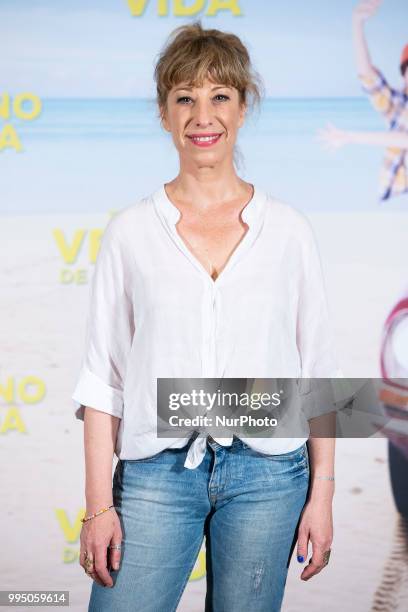 Nathalie Sesena attends to presentation of &quot;El mejor verano de mi vida&quot; at Intercontinental Hotel in Madrid, Spain. July 09, 2018.