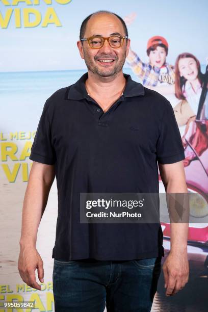 Jordi Sanchez attends to presentation of &quot;El mejor verano de mi vida&quot; at Intercontinental Hotel in Madrid, Spain. July 09, 2018.