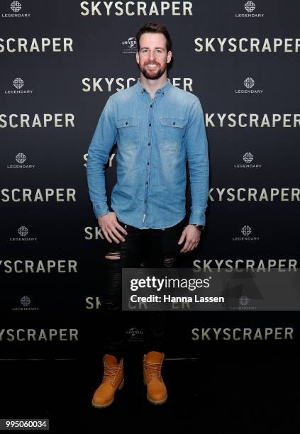 James Magnussen attends the SKYSCRAPER Sydney Premiere at Event Cinemas George Street on July 10, 2018 in Sydney, Australia.