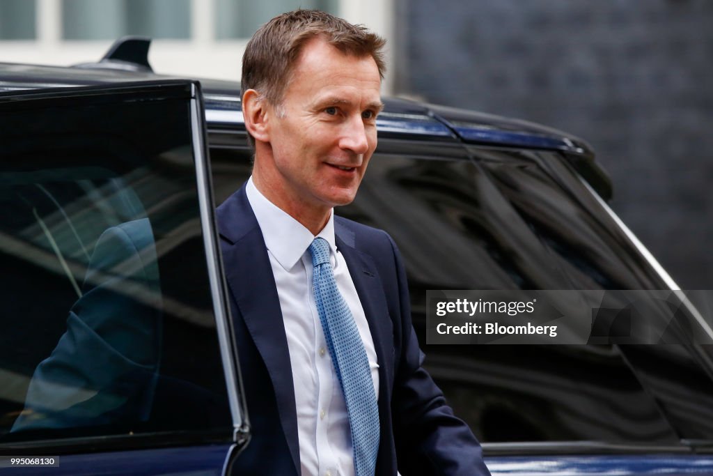 U.K. Cabinet Ministers Attend Weekly Meeting