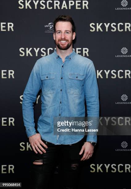 James Magnussen attends the SKYSCRAPER Sydney Premiere at Event Cinemas George Street on July 10, 2018 in Sydney, Australia.