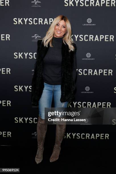 Jo Casamento attends the SKYSCRAPER Sydney Premiere at Event Cinemas George Street on July 10, 2018 in Sydney, Australia.