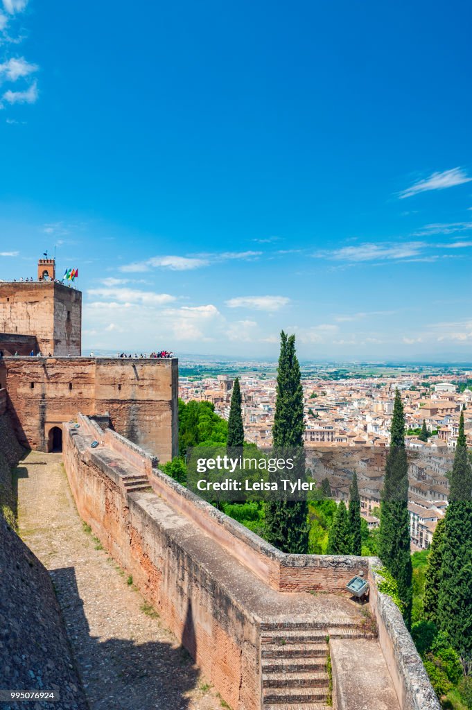 Overlooking Granada from the original citadel, known as...