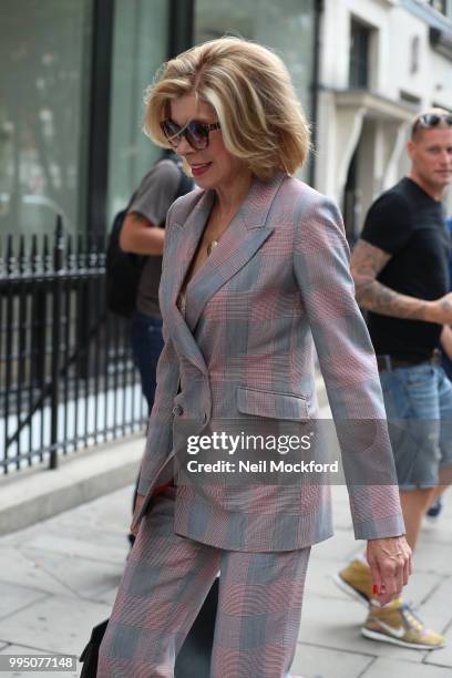 Christine Baranski seen at the Magic Radio studios promoting new movie 'Mamma Mia! Here We Go Again' on July 10, 2018 in London, England.