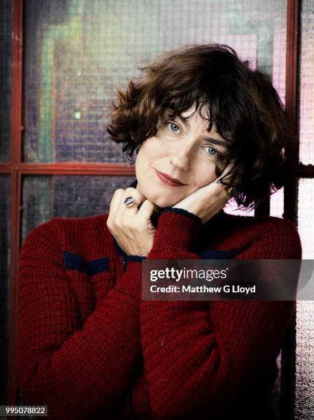 Actor Anna Chancellor is photographed for the Times on August 20, 2014 in London, England.