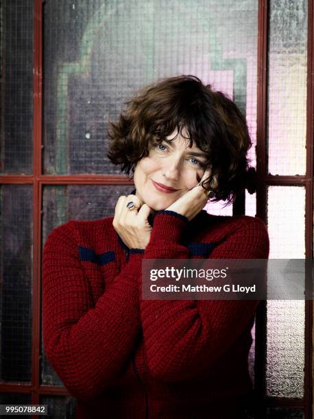 Actor Anna Chancellor is photographed for the Times on August 20, 2014 in London, England.