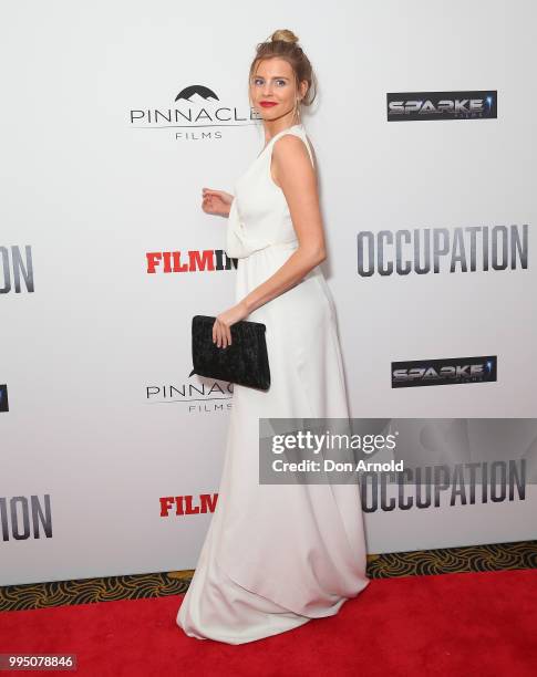 Tegan Martin attends the Occupation world premiere on July 10, 2018 in Sydney, Australia.