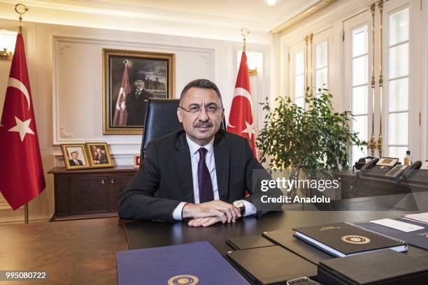 Fuat Oktay is appointed as Vice President in the new government system in Ankara, Turkey on June 21, 2018.