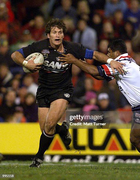 Jody Gall of the Panthers in action during the NRL round 20 match betwen the Penrith Panthers and the Sydney Roosters held at Penrith Stadium,...