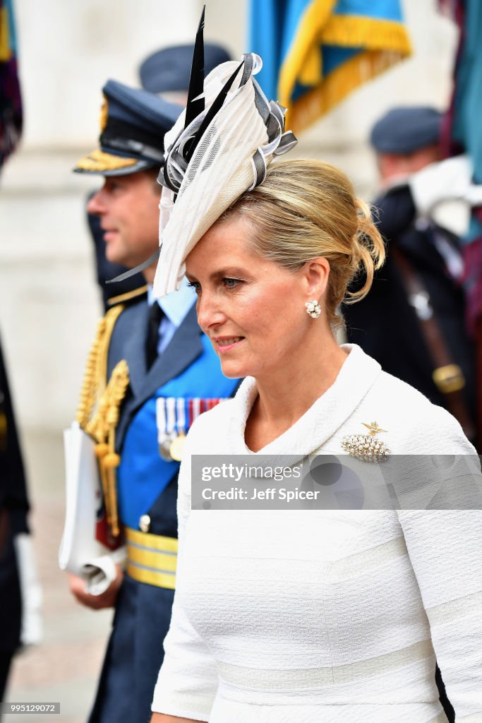 Members Of The Royal Family Attend Events To Mark The Centenary Of The RAF