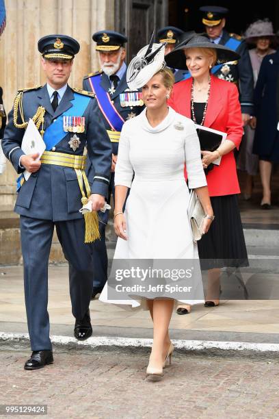 Prince Edward Earl of Wessex, Prince Michael of Kent, Sophie Countess of Wessex and Princess Michael of Kent attend as members of the Royal Family...