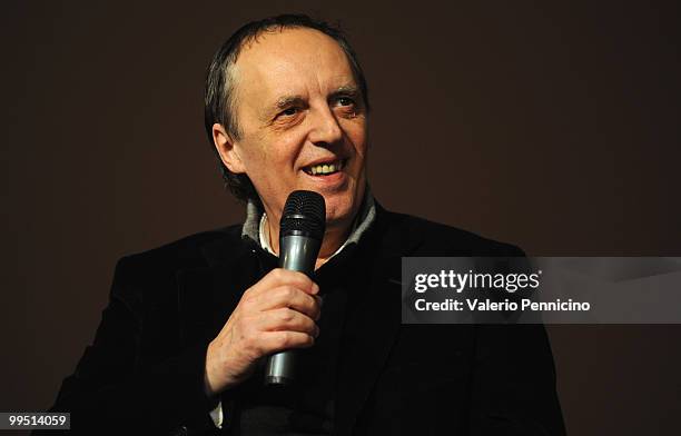 Dario Argento attends the ''La memoria della paura'' meeting during the 2010 Turin International Book Fair on May 14, 2010 in Turin, Italy.