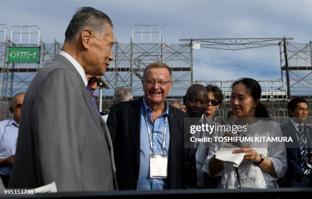 International Olympic Committee vice president and chairman of the Coordination Commission for Tokyo 2020, John Coates and Tokyo 2020 president...