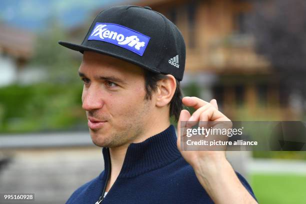 The German ski racer Felix Neureuther seen during the Media day of the Deutschen Skiverbandes in Uderns im Zillertal, Austria, 22 September 2017....