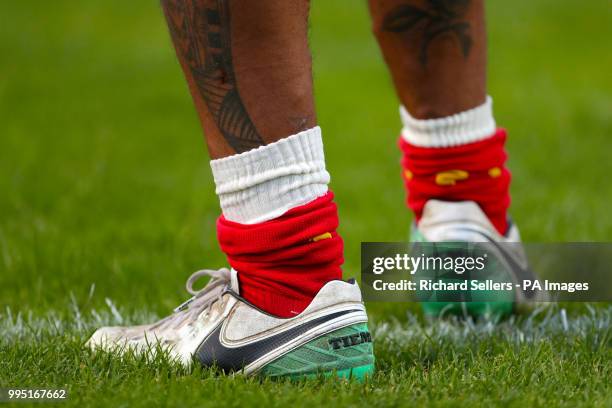Detail of a Hull KR players shoes