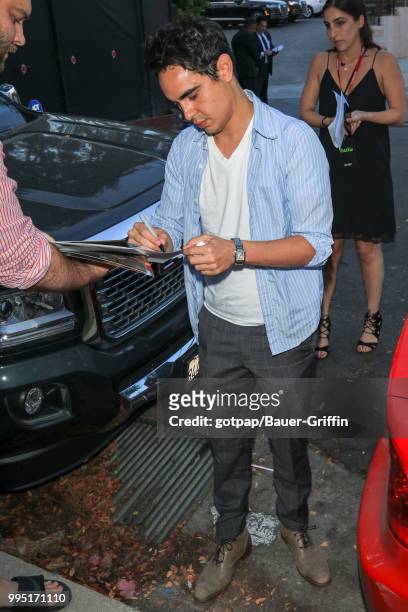 Max Minghella is seen on July 09, 2018 in Los Angeles, California.