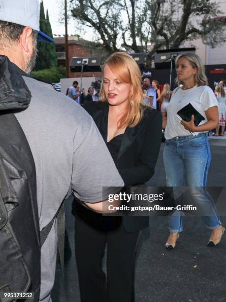 Elisabeth Moss is seen on July 09, 2018 in Los Angeles, California.