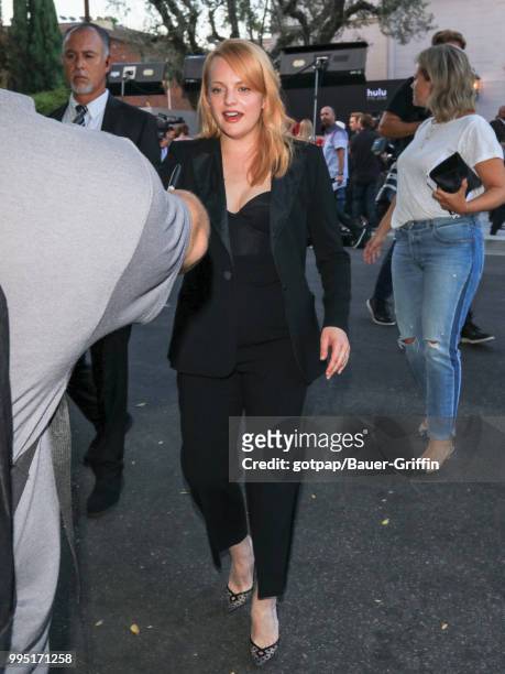 Elisabeth Moss is seen on July 09, 2018 in Los Angeles, California.