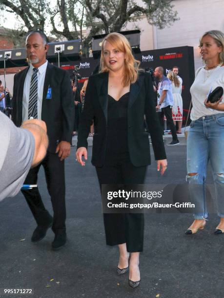 Elisabeth Moss is seen on July 09, 2018 in Los Angeles, California.