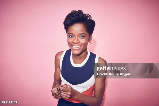 Actress Letitia Wright is photographed for Entertainment Weekly Magazine on January 30, 2018 in Los Angeles, California. PUBLISHED IMAGE.