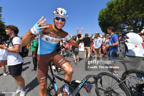 Start / Oliver Naesen of Belgium and Team AG2R La Mondiale / during the 105th Tour de France 2018, Stage 4 a 195km stage from La Baule to Sarzeau /...