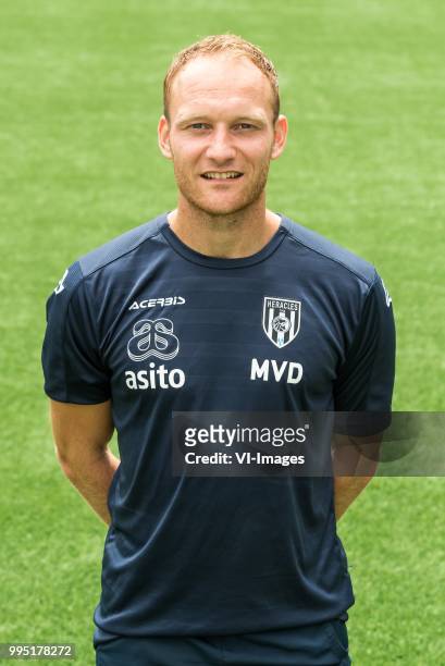 Videoanalist Michael van Doren during the team presentation of Heracles Almelo on July 09, 2018 at the Polman stadium in Almelo, The Netherlands