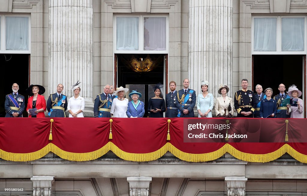 Members Of The Royal Family Attend Events To Mark The Centenary Of The RAF