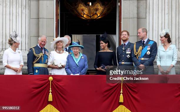 Sophie, Countess of Wessex, Prince Charles, Prince of Wales, Prince Andrew, Duke of York, Camilla, Duchess of Cornwall, Queen Elizabeth II, Meghan,...
