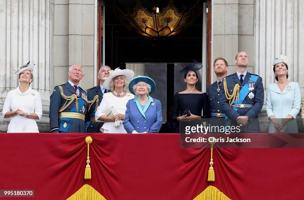 Sophie, Countess of Wessex, Prince Charles, Prince of Wales, Prince Andrew, Duke of York, Camilla, Duchess of Cornwall, Queen Elizabeth II, Meghan,...