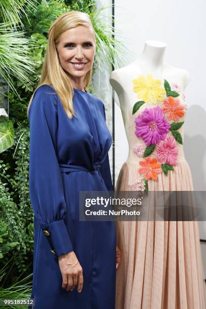 Judit Masco at the fashion show at the Mercedes-Benz Fashion Week Madrid Spring-Summer 2019, in IFEMA Madrid, Spain, 10 July 2018.