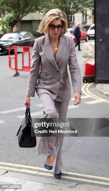 Christine Baranski seen at the Magic Radio studios promoting new movie 'Mamma Mia! Here We Go Again' on July 10, 2018 in London, England.