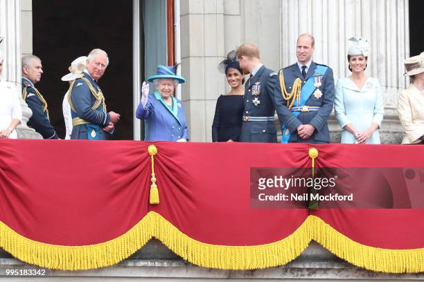 Prince Andrew, Duke of York, Camilla, Duchess of Cornwall, Queen Elizabeth II, Meghan, Duchess of Sussex, Prince Harry, Duke of Sussex, Prince...