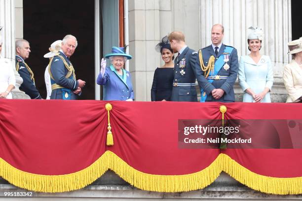 Prince Andrew, Duke of York, Camilla, Duchess of Cornwall, Queen Elizabeth II, Meghan, Duchess of Sussex, Prince Harry, Duke of Sussex, Prince...