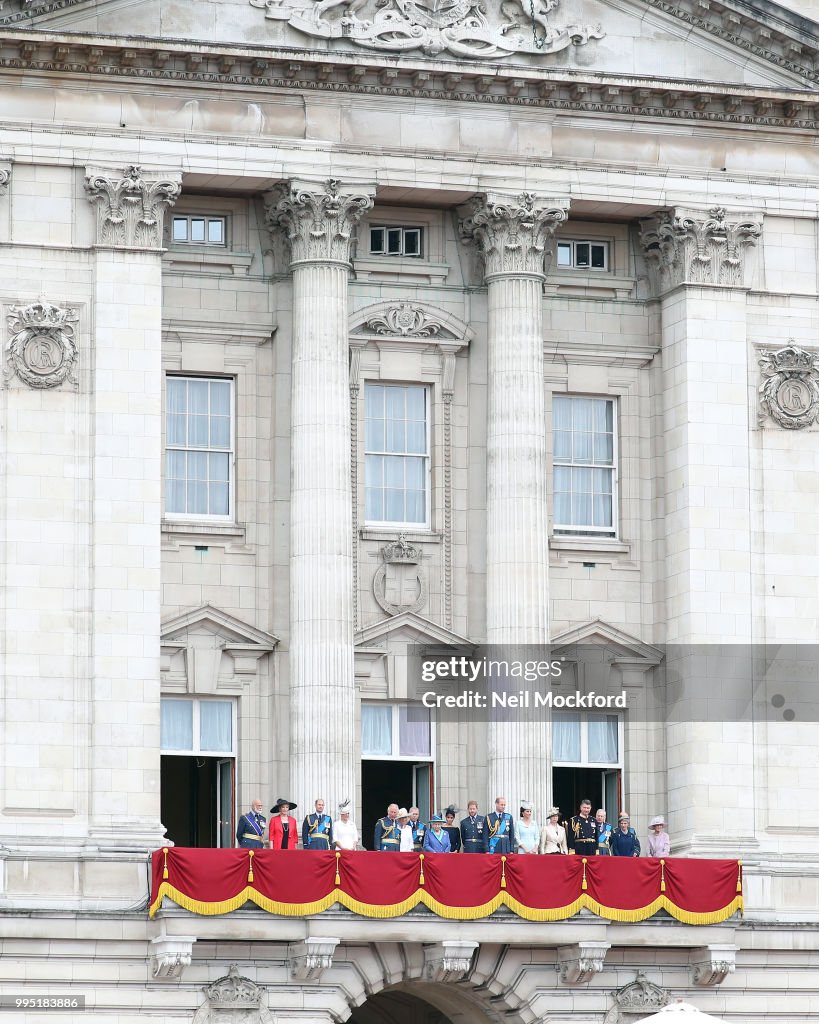 Members Of The Royal Family Attend Events To Mark The Centenary Of The RAF