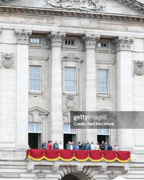 Prince and Princess Michael of Kent, Prince Edward, Earl of Wessex, Sophie, Countess of Wessex, Prince Charles, Prince of Wales, Prince Andrew, Duke...