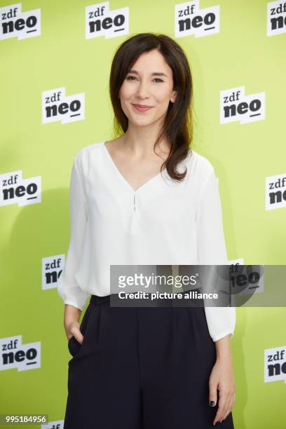 Actress Sibel Kekilli at the German public broadcaster ZDF-neo's presentation of two new television series in the ZDF studio in Hamburg, Germany, 22...