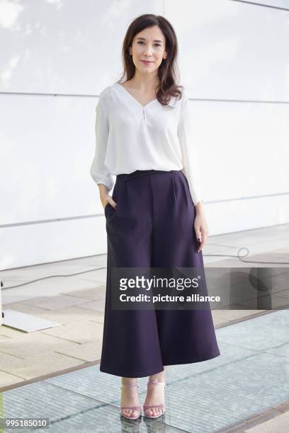 Actor Sibel Kekilli at the German public broadcaster ZDF-neo's presentation of two new television series in the ZDF studio in Hamburg, Germany, 22...