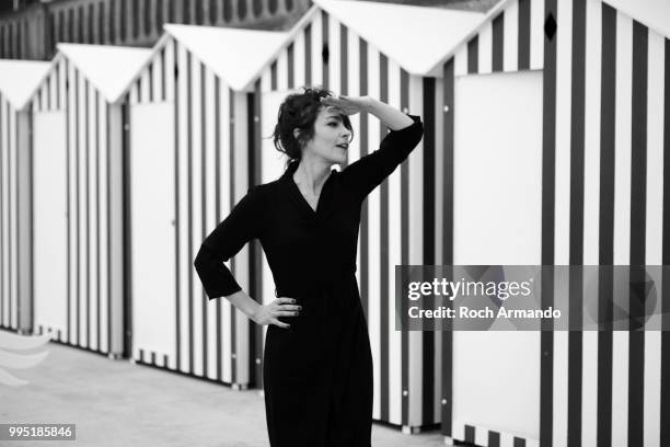 Actress Adrienne Pauly is photographed for Self Assignment, on May, 2018 in Cabourg, France. . .