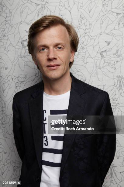 Actor Alex Lutz is photographed for Self Assignment, on June, 2018 in Cabourg, France. . .