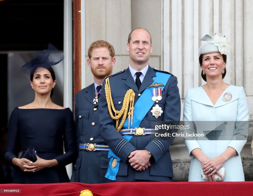 Members Of The Royal Family Attend Events To Mark The Centenary Of The RAF