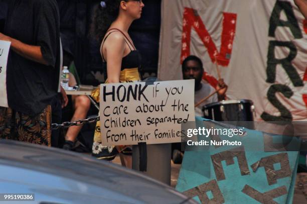 Protesters are occupying City Hall to call for the reunification of families separated by the Trump administration's zero-tolerance policy, an end to...