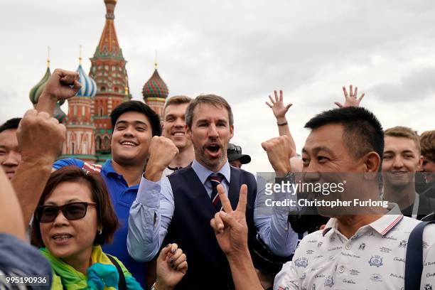 Garreth Southgate, alias lookalike Neil Rowe, causes a stir as football fans, TV crews and tourists, mistake him for the real England manager as Neil...