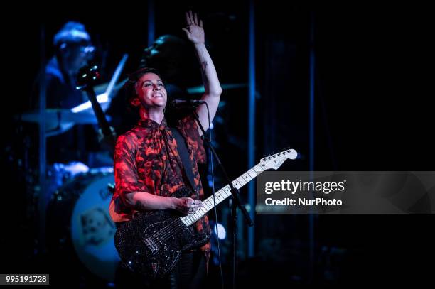 Canadian singer and songwriter Alanis Morissette performing live on stage in Rome at Roma Summer Fest at Auditorium Parco della Musica Rome, Italy on...