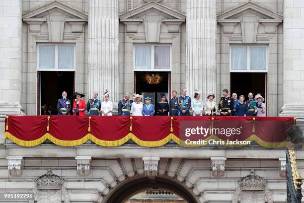 Prince and Princess Michael of Kent, Prince Edward, Earl of Wessex, Sophie, Countess of Wessex, Prince Charles, Prince of Wales, Prince Andrew, Duke...