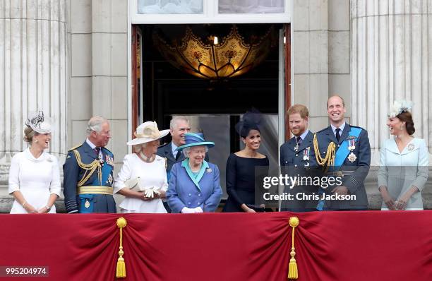 Sophie, Countess of Wessex, Prince Charles, Prince of Wales, Camilla, Duchess of Cornwall, Prince Andrew, Duke of York, Queen Elizabeth II, Meghan,...