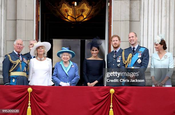 Prince Charles, Prince of Wales, Prince Andrew, Duke of York, Camilla, Duchess of Cornwall, Queen Elizabeth II, Meghan, Duchess of Sussex, Prince...