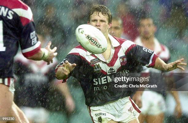 Sam Obst of the Roosters in action during the round 25 NRL match between the Sydney Roosters and the St George/Illawarra Dragons held at the Sydney...